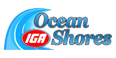 A theme logo of Ocean Shores IGA